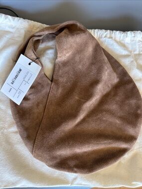 Mini Aesther Ekme - Suede Hobo Shoulder Bag - Brown